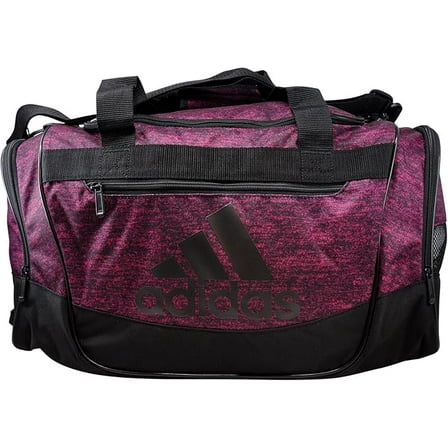 ADIDAS DEFENDER III SMALL DUFFLE CARRY ON BAG 20" x 12" BAHIA MAGENTA JERSEY BLACK