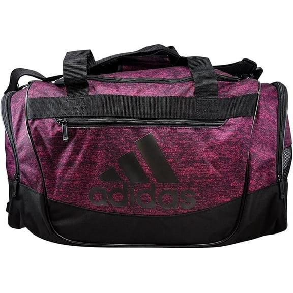 ADIDAS DEFENDER III SMALL DUFFLE CARRY ON BAG 20" x 12" BAHIA MAGENTA JERSEY BLACK