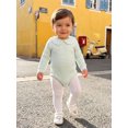 thumbnail image 4 of RUINIXCW Nebworn Baby Girl Boy Spring Fall Winter Clothes Infant Baby Striped Bubble Romper Long Sleeve Peter Pan Doll Collar Bodysuit Bodysuit Playsuit, 4 of 9