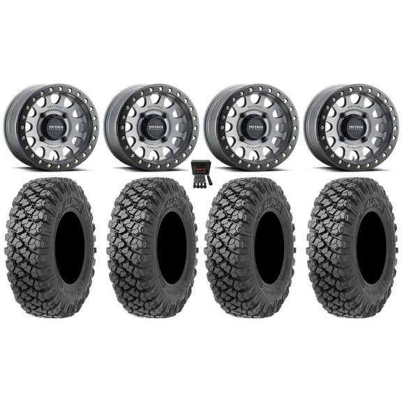 Method 401 Bdlk 15x6 Wheels Ti 35" Alpha Tires Polaris RZR XP 1000 / PRO XP / Ranger XP 900/1000