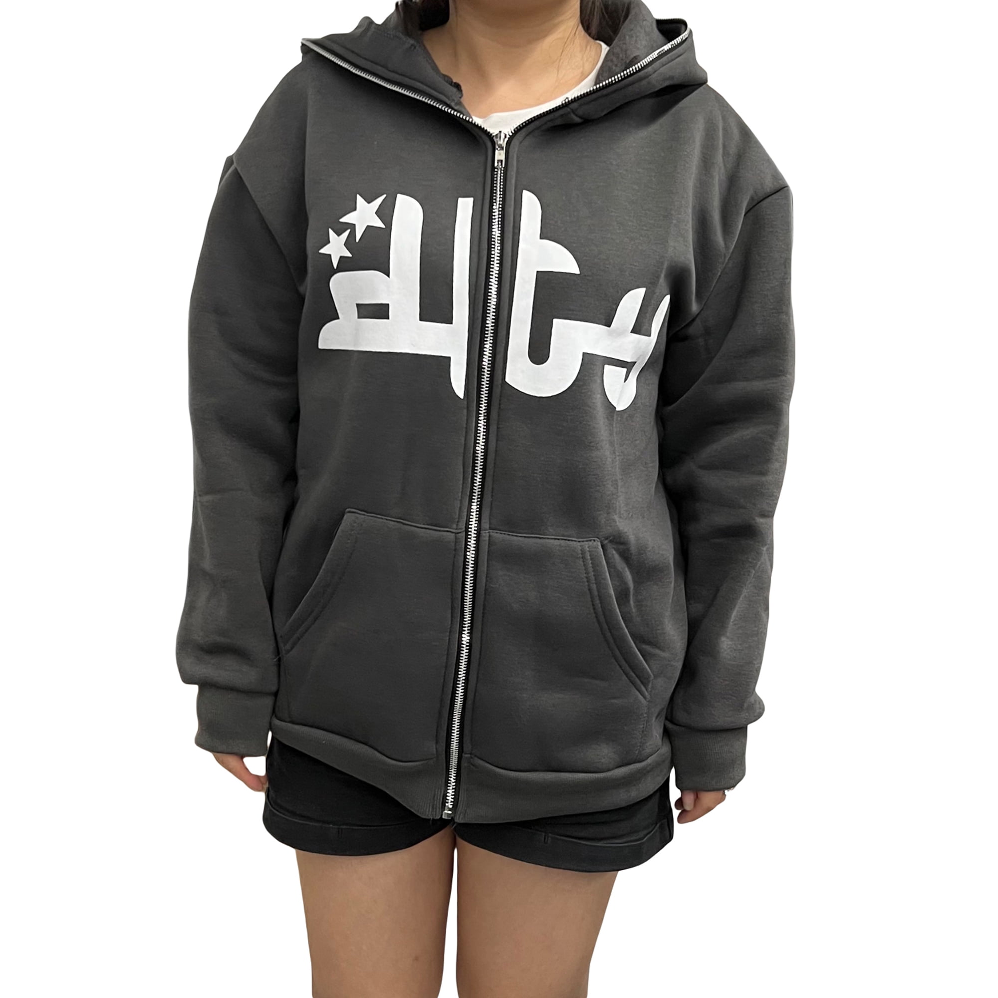 THE LAST ROCK STARS ZIP UP LONG HOODIE-