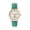 Green, variant on Women's Classic Quartz Watch Easy Read Round Dial Leather Strap Wristwatch Classic Vintage Style Fashion Watches Red