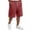 Wine, variant on Men's Baggy Sweat Shorts Cotton Long Below Knee Fleece Capri Shorts Sport Cycling Gym Casual 3/4 Pants with Pockets Navy 5XL
