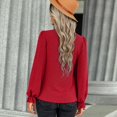 thumbnail image 1 of Top De Manga Larga Abullonada, Blusa Informal Cómoda Para Mujer Color Puro De Un Solo Pecho A La Moda Para Dama Para La Oficina Para La Escuela ANGGREK  Otros, 1 of 5