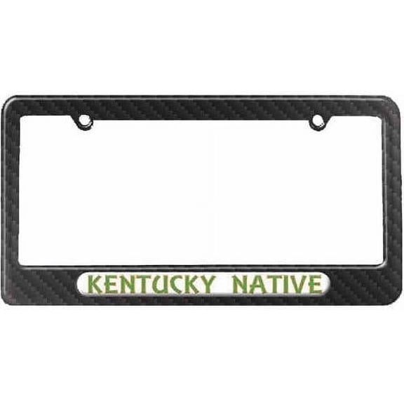 Kentucky Native, State Pride License Plate Tag Frame, Multiple Colors