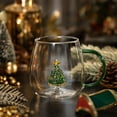 thumbnail image 7 of Glass Christmas Tree Mug, Transparent 3D Design Beverage Cup, Holiday Gift Cup, 7 of 7