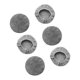 thumbnail image 2 of Paquete de 6 almohadillas de repuesto para robot limpiador de ventanas, paño redondo de microfibra para Textura de vellón, 2 of 9