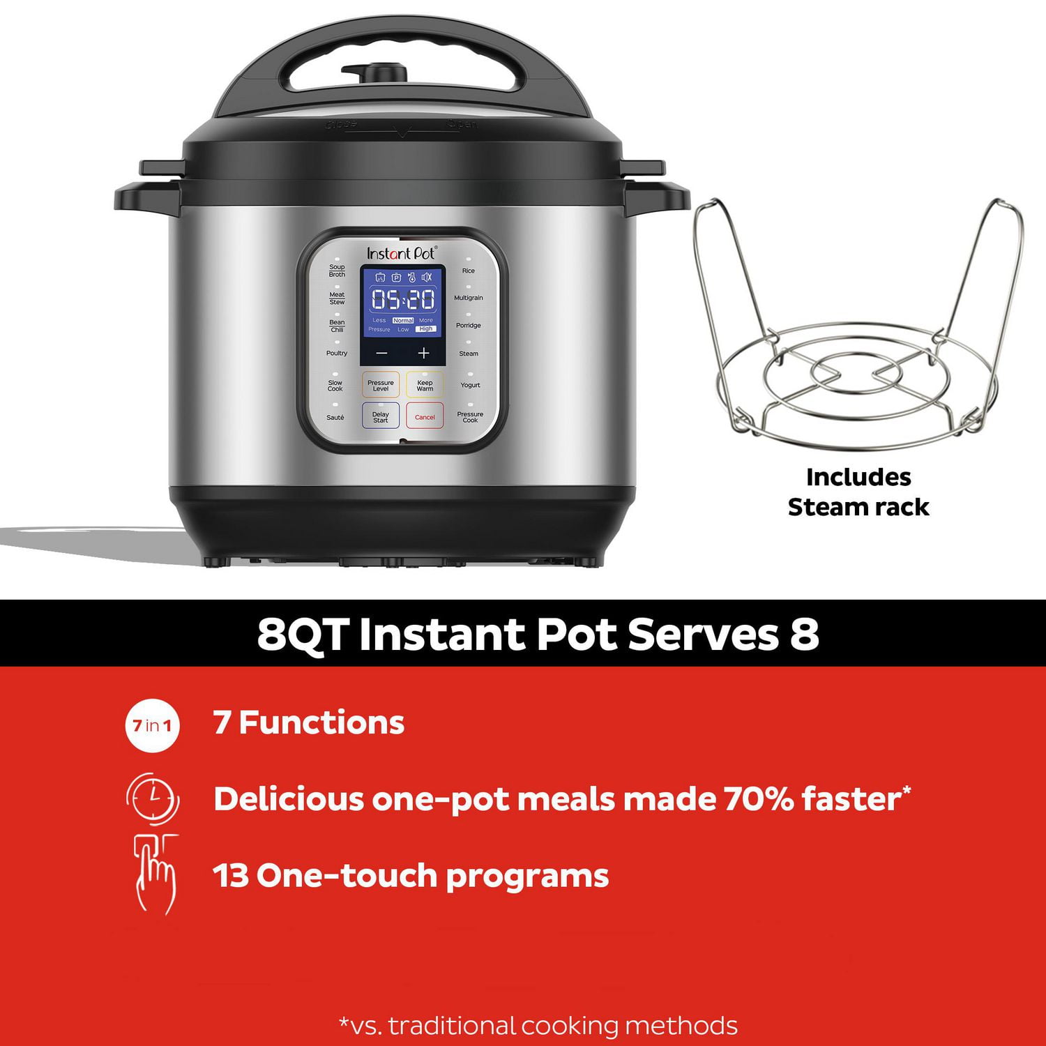 Instant pot duo nova 6 qt programmable pressure cooker sale