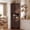 Brown, variant on CazToi 65" Tall Corner Cabinet with Doors, Freestanding Corner Pantry, Farmhouse Triangle Cupboard