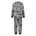 thumbnail image 3 of Halloween Family Pajama Set Ghost Pumpkin Pattern Long Sleeve PJs Set Sleepwear, 3 of 9