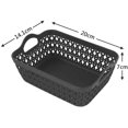 thumbnail image 2 of Zerdyne 12-Pack Mini Plastic Storage Baskets Tray with Handle, Gray Storage Tray, 2 of 7