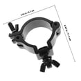 thumbnail image 2 of Raindrops 4pcs Stage Lighting Accessories Black Aluminum Alloy for Professionals, 2 of 6