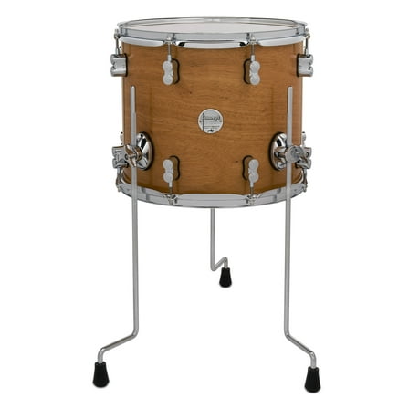 PDP Concept Series Maple Exotic Floor Tom, 12x14, Natural Honey Mahogany w/Chrome Hardware
