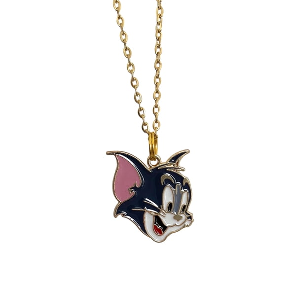 Tom Cat Necklace – Tom and Jerry Cartoon Pendant Jewelry (Style B)