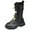 Z2-Black, variant on Girls White Knee High Boots Knee-High Lug Sole Dress/School Boots – Toddler/Little/Big Kids Pink for Size 3