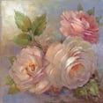 thumbnail image 2 of McGowan, Peter 12x12 White Modern Wood Framed Museum Art Print Titled - Roses on Blue II Crop, 2 of 4