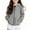 Gray, variant on Cethrio Girls Hoodies with Zipper, Fall Hooded Long Sleeve Casual Girls' Outerwear Hot Pink Size 10-12