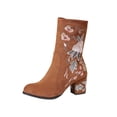 thumbnail image 2 of LSLJS Bottes Mi-Mollet pour Femmes à Imprimé Mode avec Fermeture Éclair, Loisirs, Printemps, Bottes Mi-Mollet pour Femmes, Cadeau pour Femmes, 2 of 8