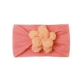 thumbnail image 2 of NAISIBABY Baby Boys Girls Headbands, Solid Color Sweet Flower No Slip Cute Stretch Elastic Headdress Watermelon Red Free Size, 2 of 5