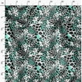 thumbnail image 3 of Soimoi Green polyester Crepe Fabric Leopard Animal Skin Print Fabric by the Yard 42 Inch Wide, 3 of 6