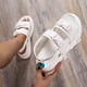thumbnail image 4 of Amzcrzy Zapatos de mujer,Zapatos de mujer,Zapatillas de mujer, Sandalias de punta redonda de color liso con hebilla de fondo grueso para mujer Sandalias Mujer Zapatillas De Casa, 4 of 4