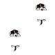 thumbnail image 1 of Toystoory Pegatinas para interruptor de luz de amplia aplicación para decoración del hogar pegatinas de pared oscuras de plástico a prueba de tres 2piezas, 1 of 6