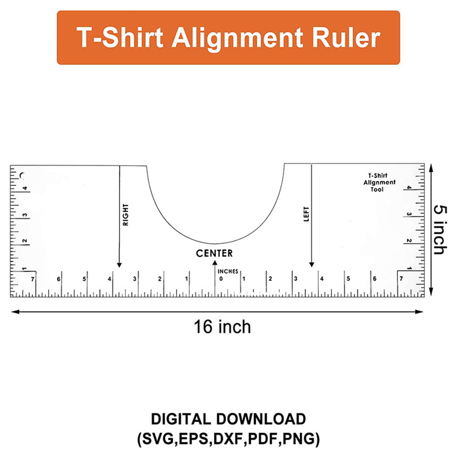 Download Windfall Ruler Guide T Shirt Ruler Blouse Collar Sublimation Garments Guide Size Chart Measuring Tool Walmart Com Walmart Com