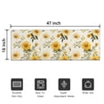 thumbnail image 5 of Beige Yellow Flower Pattern Door Rugs,Washable Non Slip Door Mats Indoor,Decorative Door Mats,Entry Mat Indoor for Entrance,Bedroom,Kitchen,Bathroom,16"x47", 5 of 6