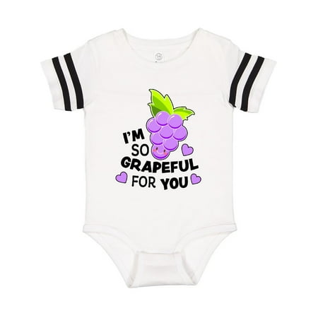 

Inktastic Im So Grapeful For You with Cute Grapes Gift Baby Boy or Baby Girl Bodysuit