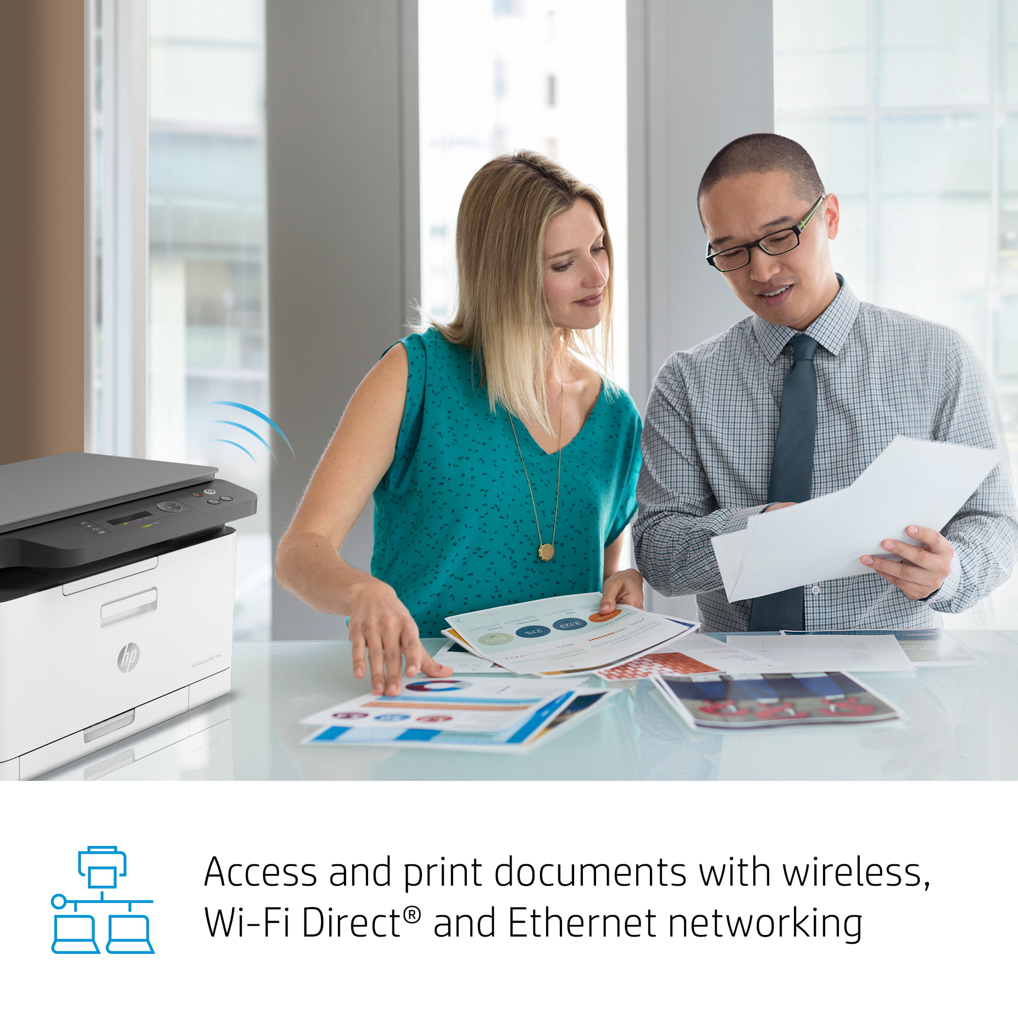 HP MFP 178nw Wireless All-in-One Color Laser Printer (4ZB96A