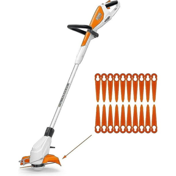 Pack Of 100 Blades Compatible For Stihl Polycut 2 2 Polycut 3 2 Fsa 45 Fsa 57 Fse 52 Edger Plastic Blades For Stihl Cordless H35 Edger Walmart