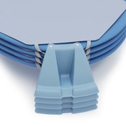 Foundations Podz Stackable Daycare Cot, Toddler Size, No Assembly Required, Breathable Mesh, Blue