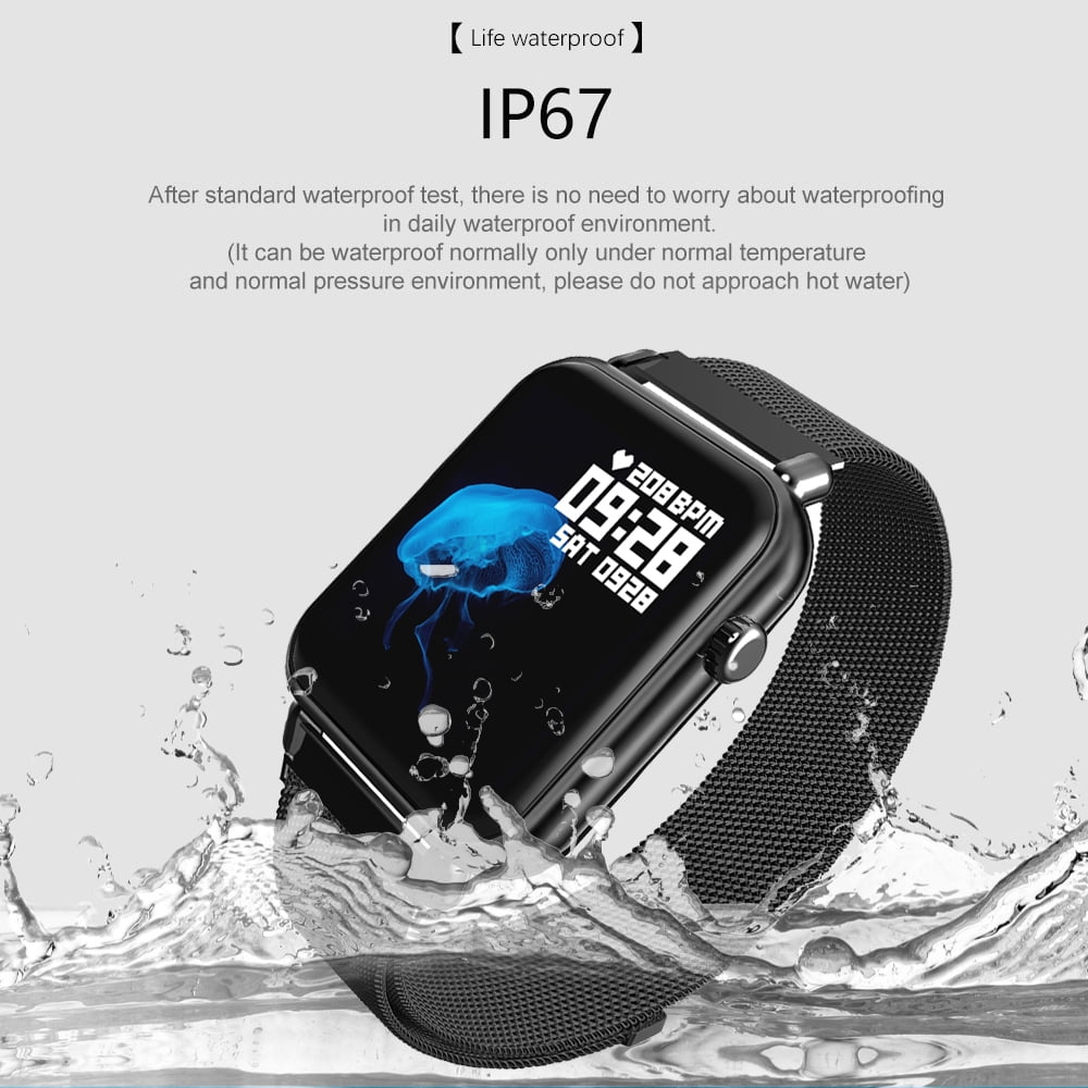 Y6pro Smart Watch 1.3-inch Large TFT Screen 240*240 Resolution Watch BT4.0  Heart Rate Blood Oxygen Blood Pressure Fitness Camera Alarm Life Waterproof  Sports Smartwatch for iOS 9.0 / Android 4.4 and a | Walmart Canada