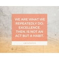 thumbnail image 2 of ArtsyQuotes 18x15 Gold Ornate Wood Framed with Double Matting Museum Art Print Titled - Aristotle Quote: Excellence, 2 of 4