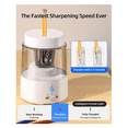 thumbnail image 4 of Electric Pencil Sharpener, Automatic Pencil Sharpeners Kids, Battery Rechargeable Pencil Sharpeners for Pencils White,1 x Electric Pencil Sharpener,White, 4 of 8