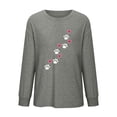 thumbnail image 4 of Mikilon Women's Printed Pullover Sweatshirts Round Neck Long Sleeve Casual Blouses, 4 of 4
