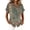 Army Green, variant on Women Button Down Shirt Short Sleeve Floral Print Casual Loose Fit Blouse Lightweight Turn Collar Top for Summer,Pink(Pink)