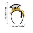 thumbnail image 2 of Popular! Graduation Season Hair Hoop Hanging Ear Hat Headwear, Graduation Decoration Headband, 2 of 2