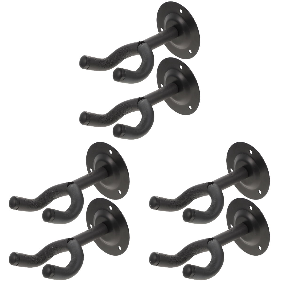 6 Sets  of Guitar Wall Mount Holder Guitar Hanger Ukulele Wall Mount Hangers