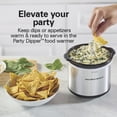thumbnail image 6 of Hamilton Beach 7 Qt Programmable Slow Cooker, Stoneware Crock with Removable Pot, Includes Party Dipper Food Warmer, Stainless Steel, 6 of 10