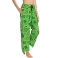 thumbnail image 2 of Sigee St Patrick's Day Print Women's Soft Pajama Pants - Breathable and Comfortable Lounge Sleep Bottoms with Elastic Waistband and Pockets-Medium, 2 of 9