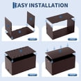 thumbnail image 4 of 99 Gallon Waterproof Large Resin Deck Box Indoor Outdoor Lockable Storage Container for Patio Furniture Cushions Garden Tools, 4 of 8