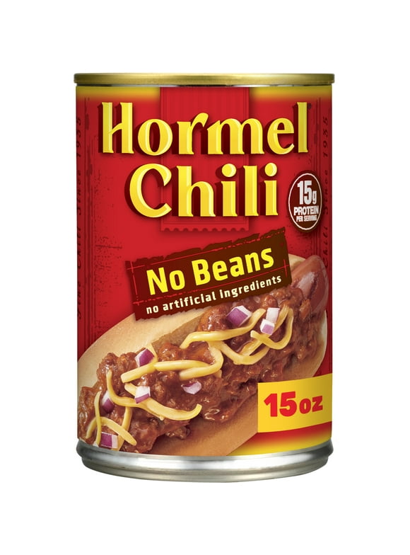 HORMEL Chili, No Beans, No Artificial Ingredients, 15 oz Aluminum Can
