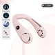 thumbnail image 4 of Ventiladores deportivos sin aspas con cuello colgante de refrigeración por aire digital LED de 3000 mAh (rosa), 4 of 5