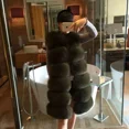 thumbnail image 3 of Haining Fur Factory Wholesale Faux Fox Fur Vest New Style Medium-length Slimming Jacket Korean Version Sleeveless, 3 of 5