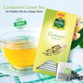 thumbnail image 2 of Vital Green Tea Cardamom, 30 Tea Bags- Freshly Packed, Original And Natural Flavoured Tea Beverages, Aromatic Cardamom Flavour, Soothing And Relaxing Green Tea Cardamom Tea Bags, 2 of 5