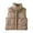 Khaki-9, variant on Baby Boys Girls Puffer Down Vest Toddler Kids Hooded Zip Bear Ear Sleeveless Jacket Winter Lightweight Coat Outwear