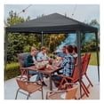 thumbnail image 5 of 6.5x6.5FT Party Tent Portable Outdoor Canopy Shelter - Waterproof Garden Gazebo with Sidewalls - Gray Event Tent for Patio, Backyard, Picnic, 5 of 9