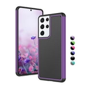 Galaxy S21 Case, Phone Case for Galaxy S21 6.2", Njjex Shock Absorbing Dual Layer Silicone & Plastic Bumper Rugged Grip Hard Protective Cases Cover for Samsung Galaxy S21 5G 2020