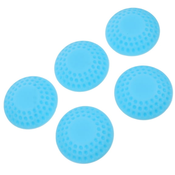 FRCOLOR  5 Pcs Door Handle Bumper Stop Wedge Stoppers Wall Protector Blue